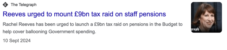 Labour 9bn Tax Raid on Pensions